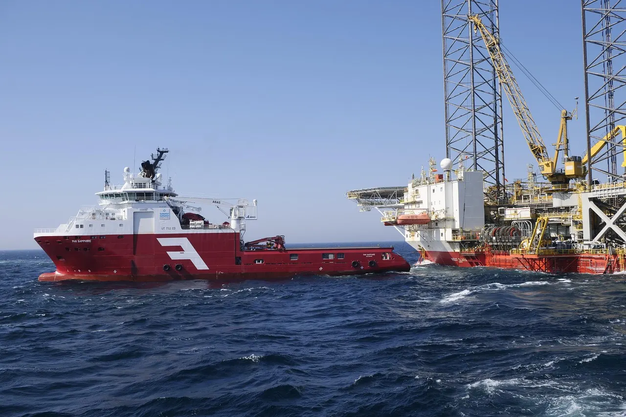 Installation offshore en pleine mer